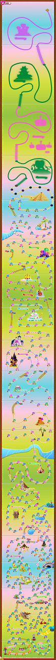 Candy Crush Saga large map